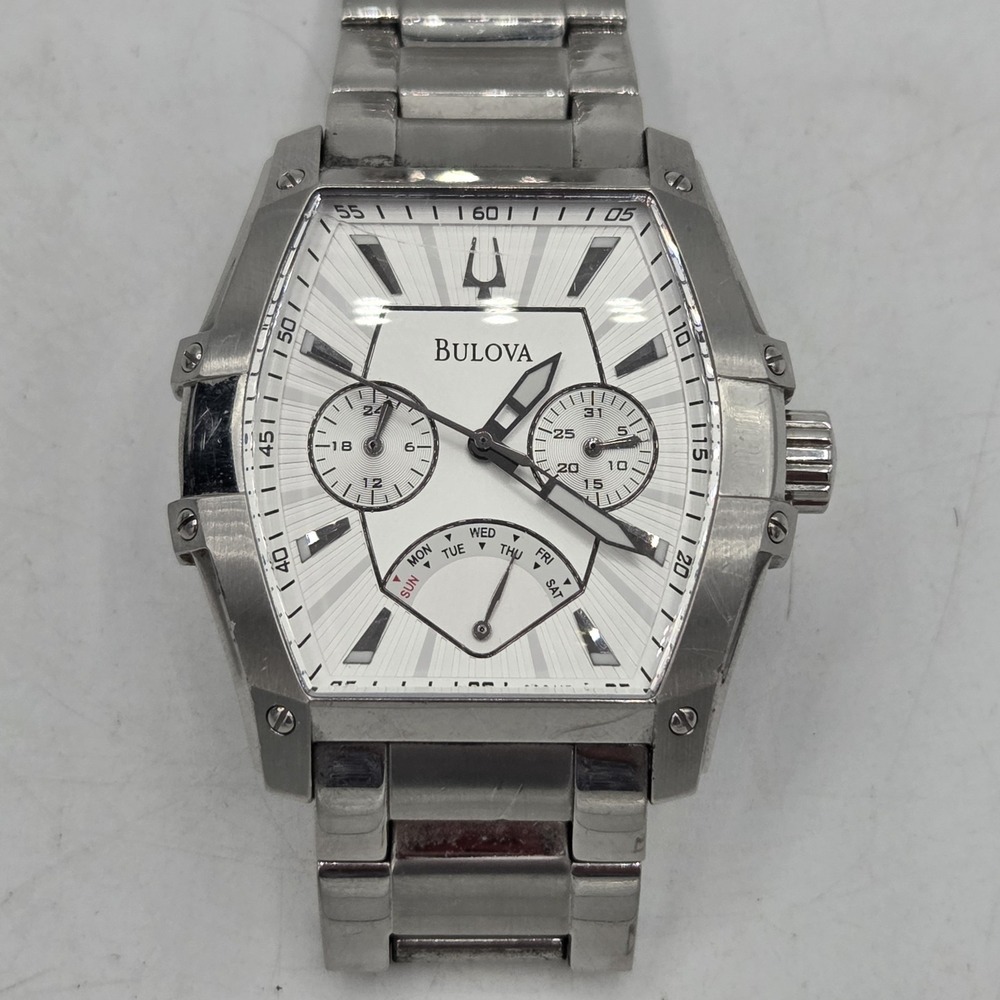 Bulova Winter Moor 96C115 Mens Watch Stainless Steel Water Resistant